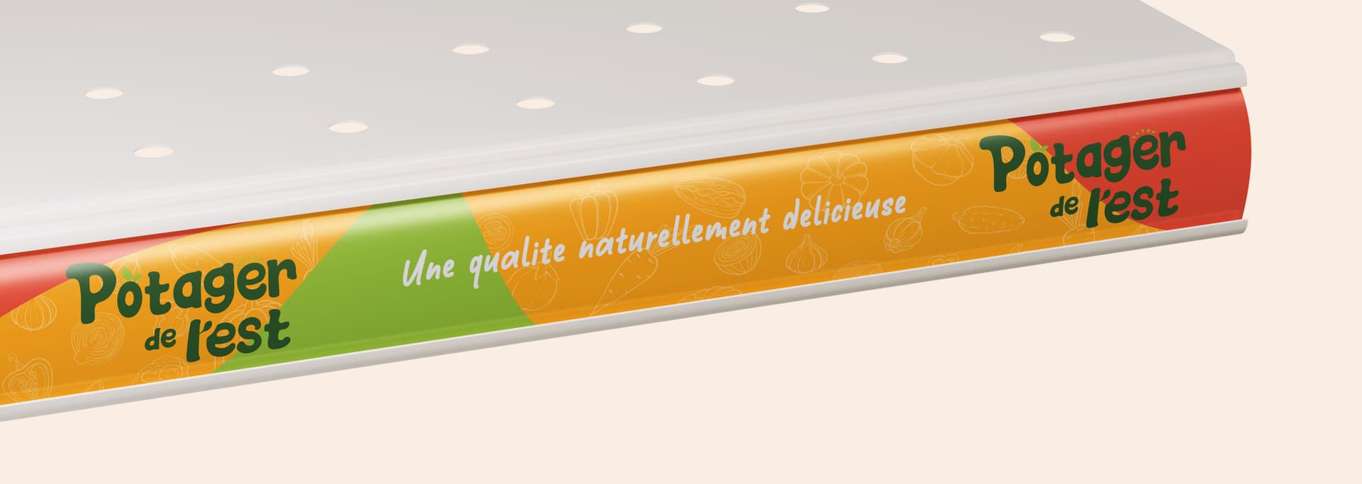 Shelf label for Potager de L'Est