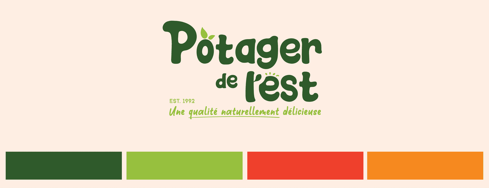 The new logo of potager de l'est